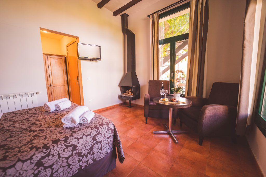 Apartamento doble con chimenea